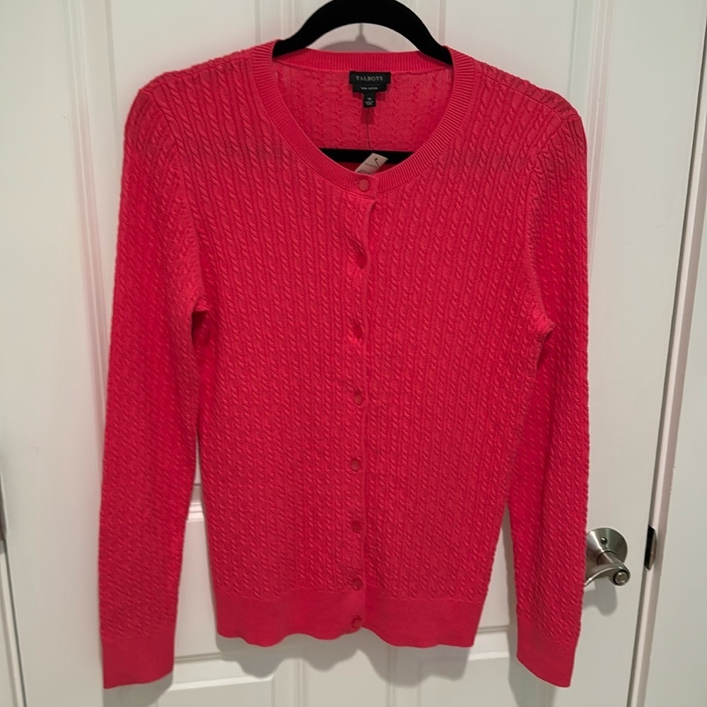 Talbots Cardigan 100% Cotton Size M - NWT